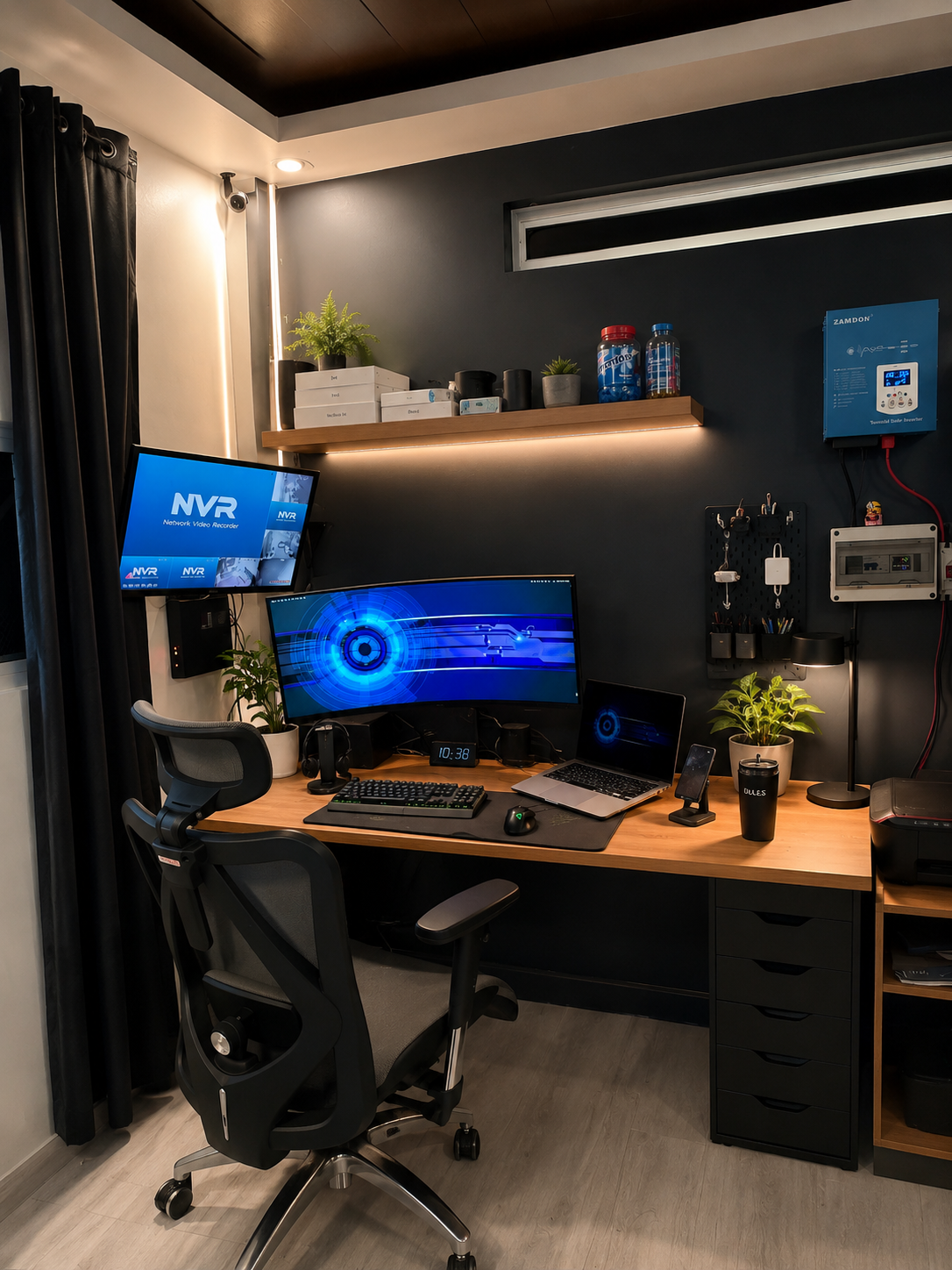 Glaiza Galo professional remote work setup with multiple screens